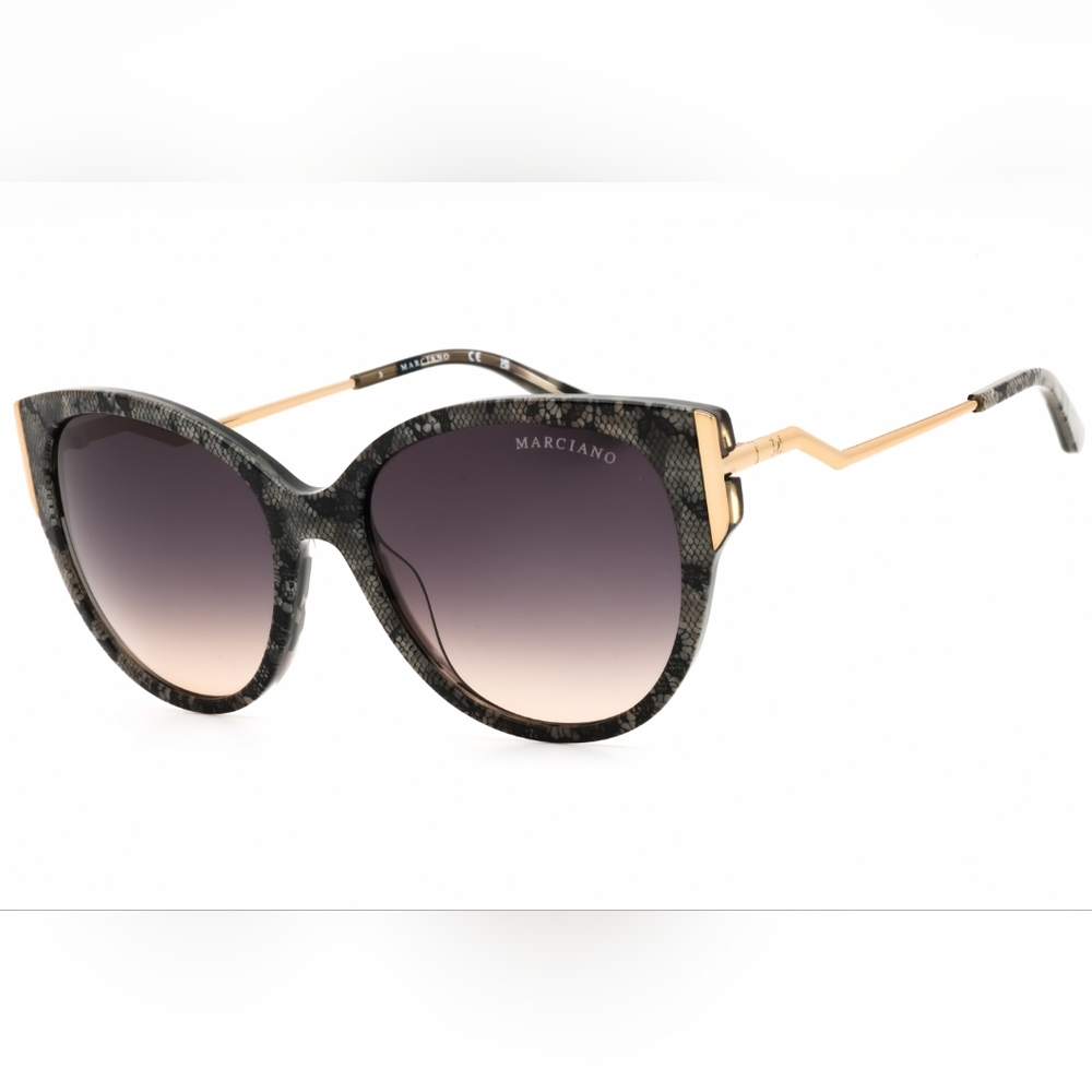 Marciano Black and Gold Cat-Eye Sunglasses